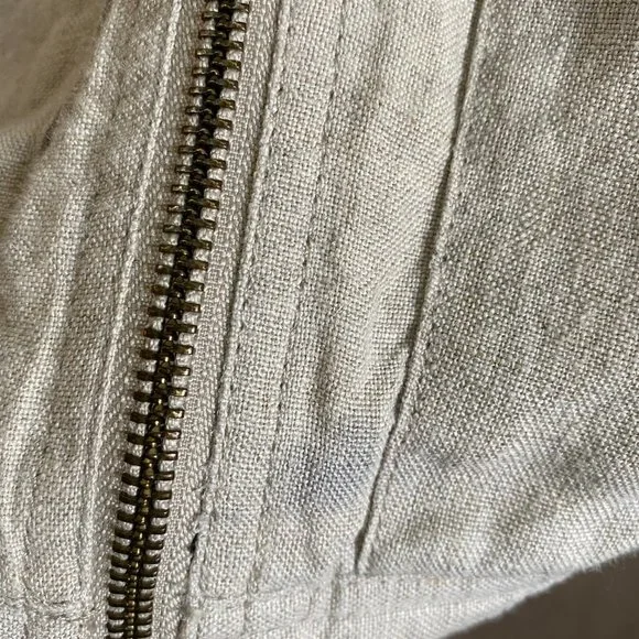 Garnet Hill Linen Zip Jacket - Picture 5 of 5